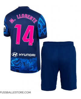 Günstige Atletico Madrid Marcos Llorente #14 3rd trikot Kinder 2024-25 Kurzarm (+ Kurze Hosen)